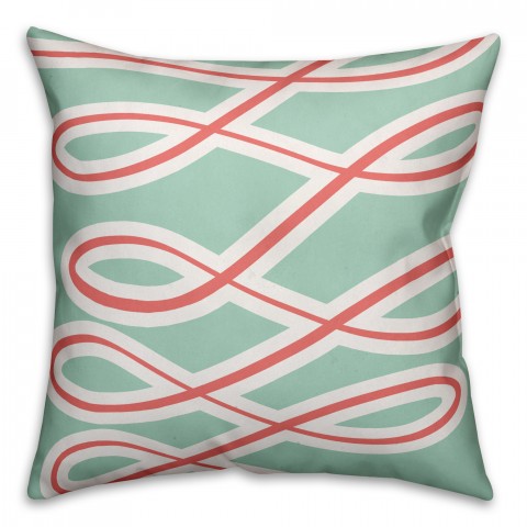  Fight Breast Cancer Pink Ribbons 18x18 Spun Poly Pillow