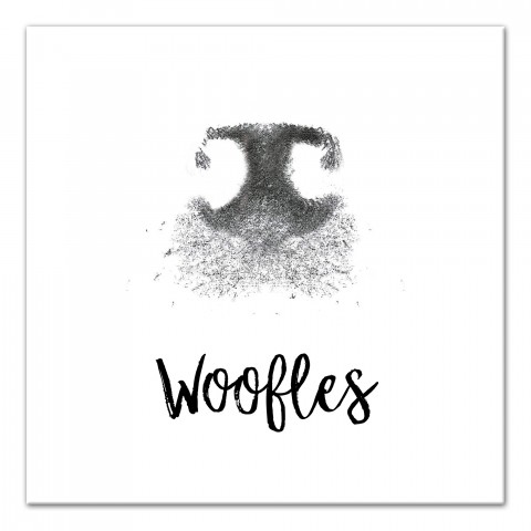 Personalized Dog Name Nose Print Canvas Print