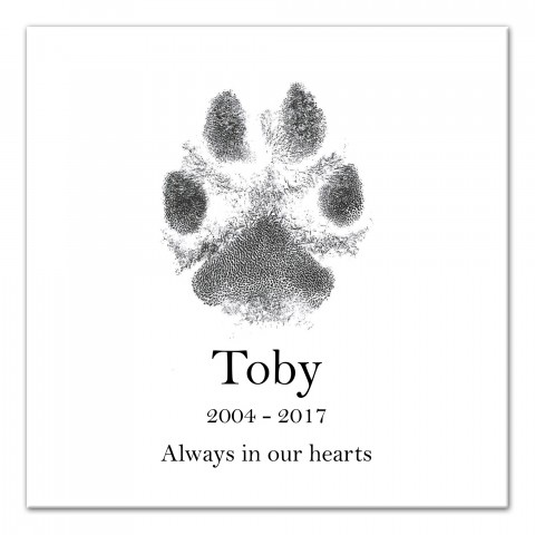 Personalized Dog Name Remembered Canvas Print