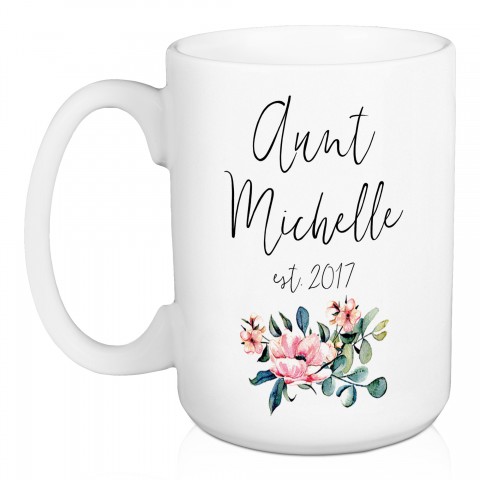 Aunt Name 15 oz Personalized Mug