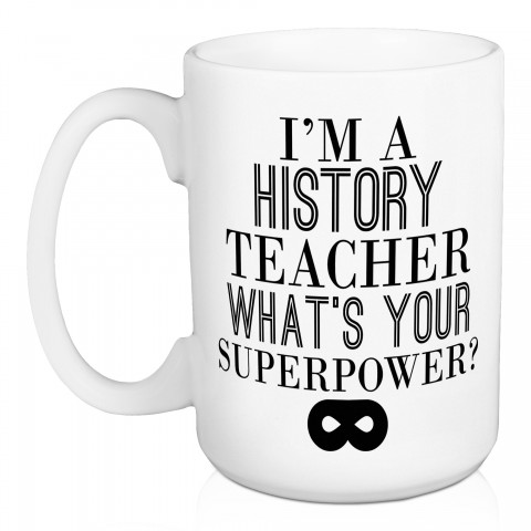 Teacher Superpower 15 oz Personalized Mug