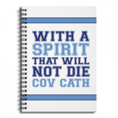 Cov Cath Spirit 6x8 Ruled Spiral Notebook
