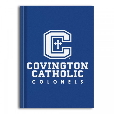 Cov Cath Blue and White 5x7 Ruled Journal