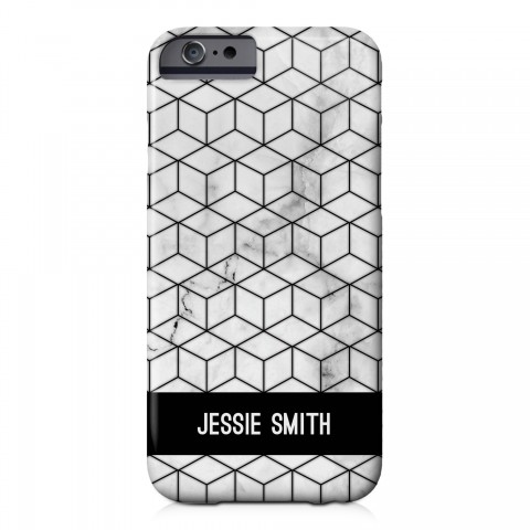 Black Box Marble iPhone 6 Personalized Barely There Case