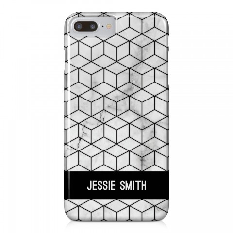 Black Box Marble iPhone 7 Plus Personalized Barely There Case