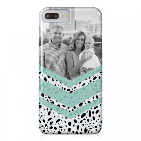 Dalmatian Mint iPhone 7 Plus Personalized Barely There Case