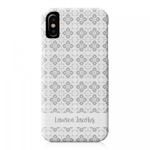 Gray Boho Tile iPhone Case