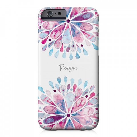 Watercolor Medallion iPhone 6 Personalized Barely There Case