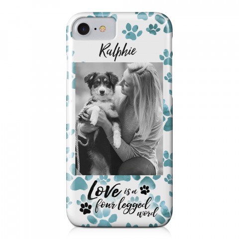 Love is a Four Legged Word iPhone 7 Personalized Barely There Case