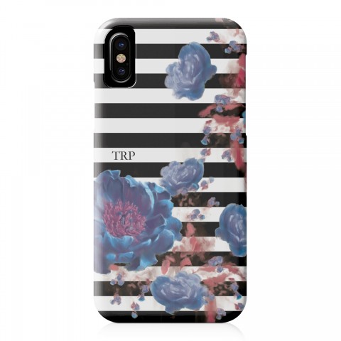Floral Stripes iPhone Case