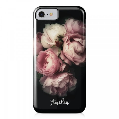 Midnight Blooms iPhone 7 Personalized Barely There Case