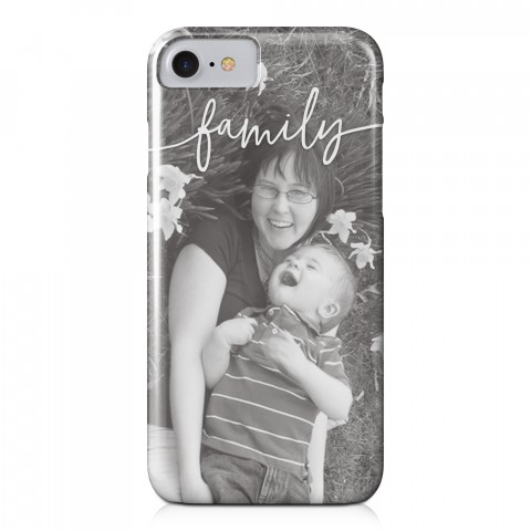 Family Script iPhone 8 Personalized Barely There Case
