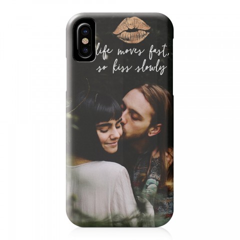 Life Moves Fast so Kiss Slowly iPhone Case