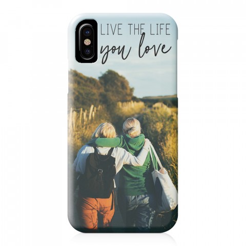 Live the Life you Love iPhone X Personalized Barely There Case
