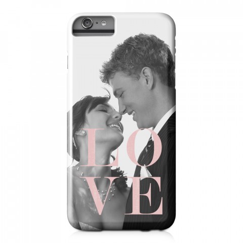 Blush LOVE iPhone 6 Plus Personalized Barely There Case