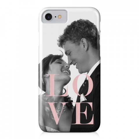 Blush LOVE iPhone 8 Personalized Barely There Case