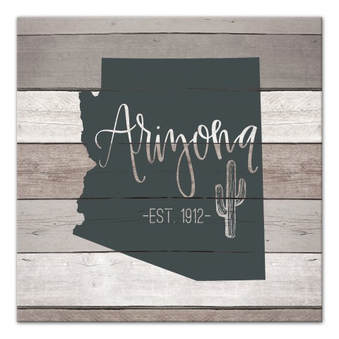Arizona Established 16x16 Canvas Wall Art