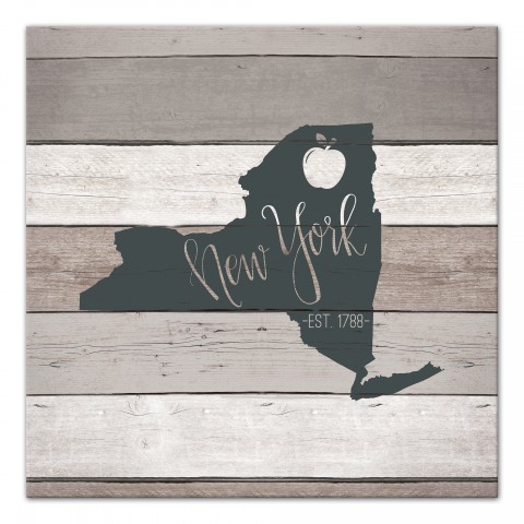 New York Established 16x16 Canvas Wall Art