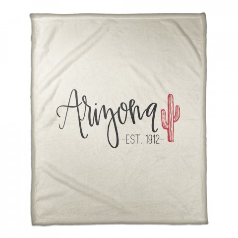 Arizona Established 50x60 Coral Fleece Blanket