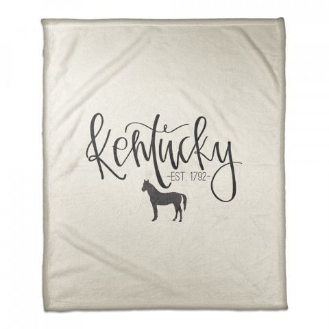 Kentucky Established 50x60 Coral Fleece Blanket
