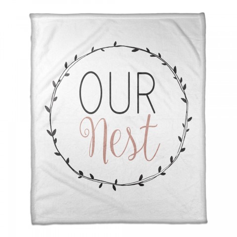Our Nest 50x60 Coral Fleece Blanket