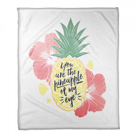 Pineapple of my Eye 50x60 Coral Fleece Blanket