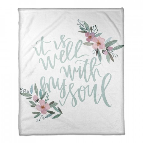 It is Well with my Soul 50x60 Coral Fleece Blanket