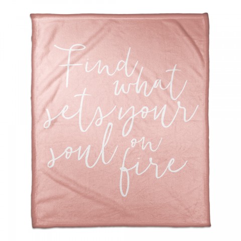 Set Your Soul on Fire 50x60 Coral Fleece Blanket