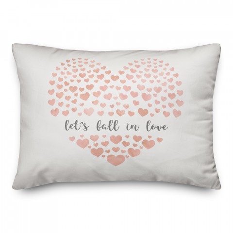 Let's Fall in Love 14x20 Spun Poly Pillow