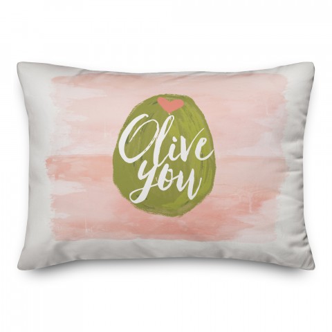 Olive You 14x20 Spun Poly Pillow
