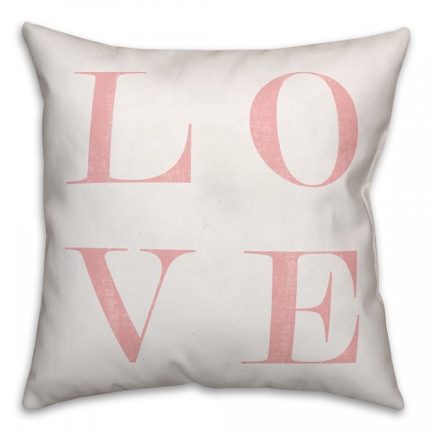 LOVE 18x18 Spun Poly Pillow