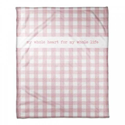 Pink Buffalo Check 30x40 Coral Fleece Blanket