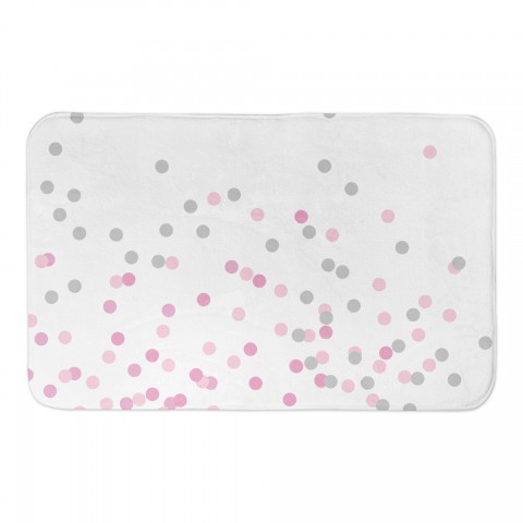 Pink Polkas 34x21 Bath Mat