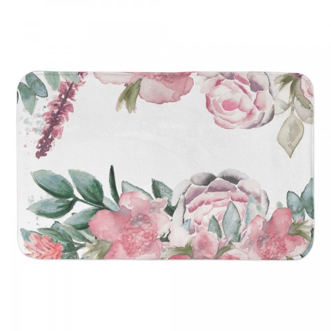 Watercolor Botanicals 34x21 Bath Mat