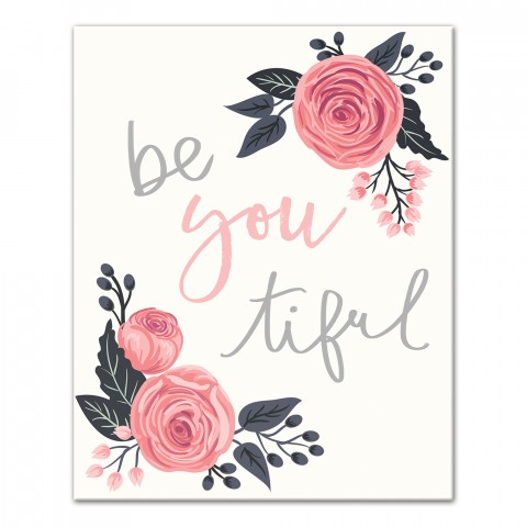 Be You Tiful 8x10 Tabletop Canvas