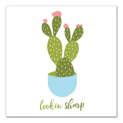 Lookin Sharp 16x16 Canvas Wall Art
