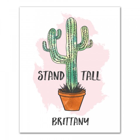 Stand Tall 16x20 Personalized Canvas Wall Art