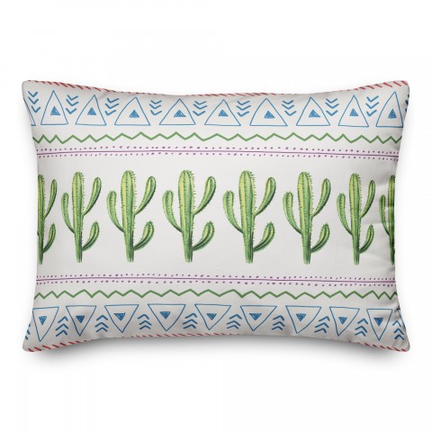 Aztec Cactus 14x20 Spun Poly Pillow