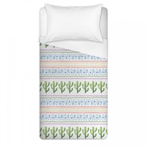 Aztec Cactus Twin Brushed Poly Duvet