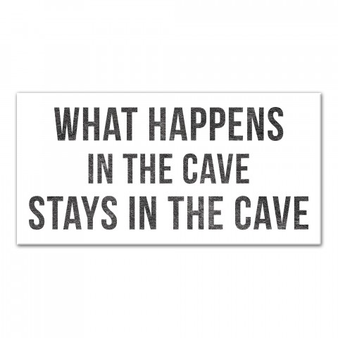 What Happens In The Cave 10x20 Canvas Wall Art
