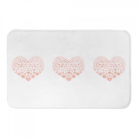 Tiny Pink Hearts 34x21 Bath Mat
