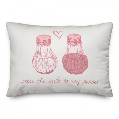 Salt to My Pepper 14x20 Spun Poly Pillow