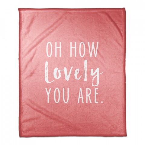 Oh How Lovely 50x60 Coral Fleece Blanket