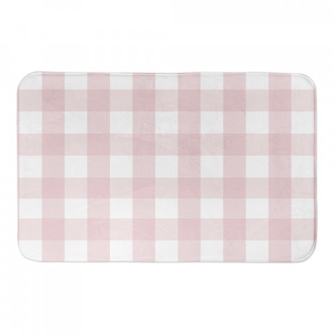 Pink Buffalo Check 34x21 Bath Mat