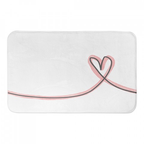 Pink Heart 34x21 Bath Mat