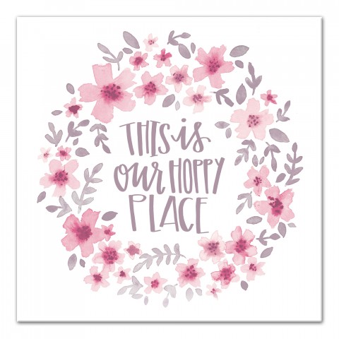 This is our Hoppy Place 12x12 Canvas Wall Art