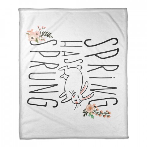 Spring Has Sprung 30x40 Coral Fleece Blanket