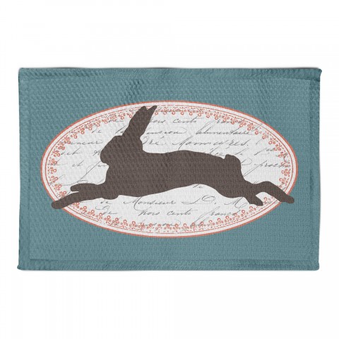 Jumping Rabbit 2x3 Area Rug