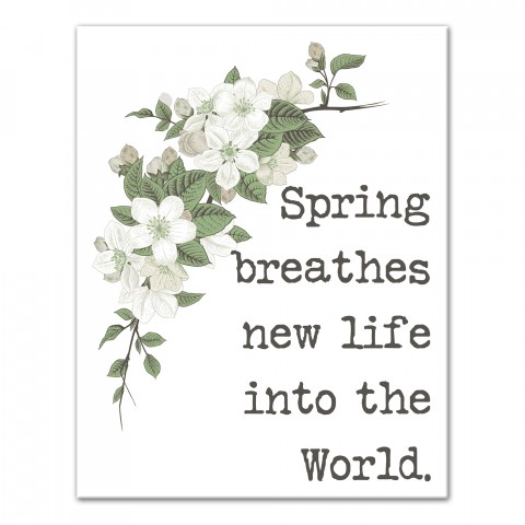Spring Breathes New Life 16x20 Canvas Wall Art