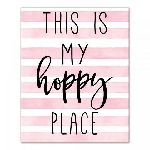 This is My Hoppy Place 16x20 Canvas Wall Art